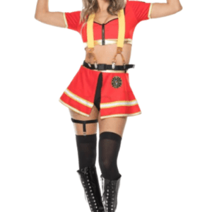 7 PC. Ladies Hot Firefighter Costume Set